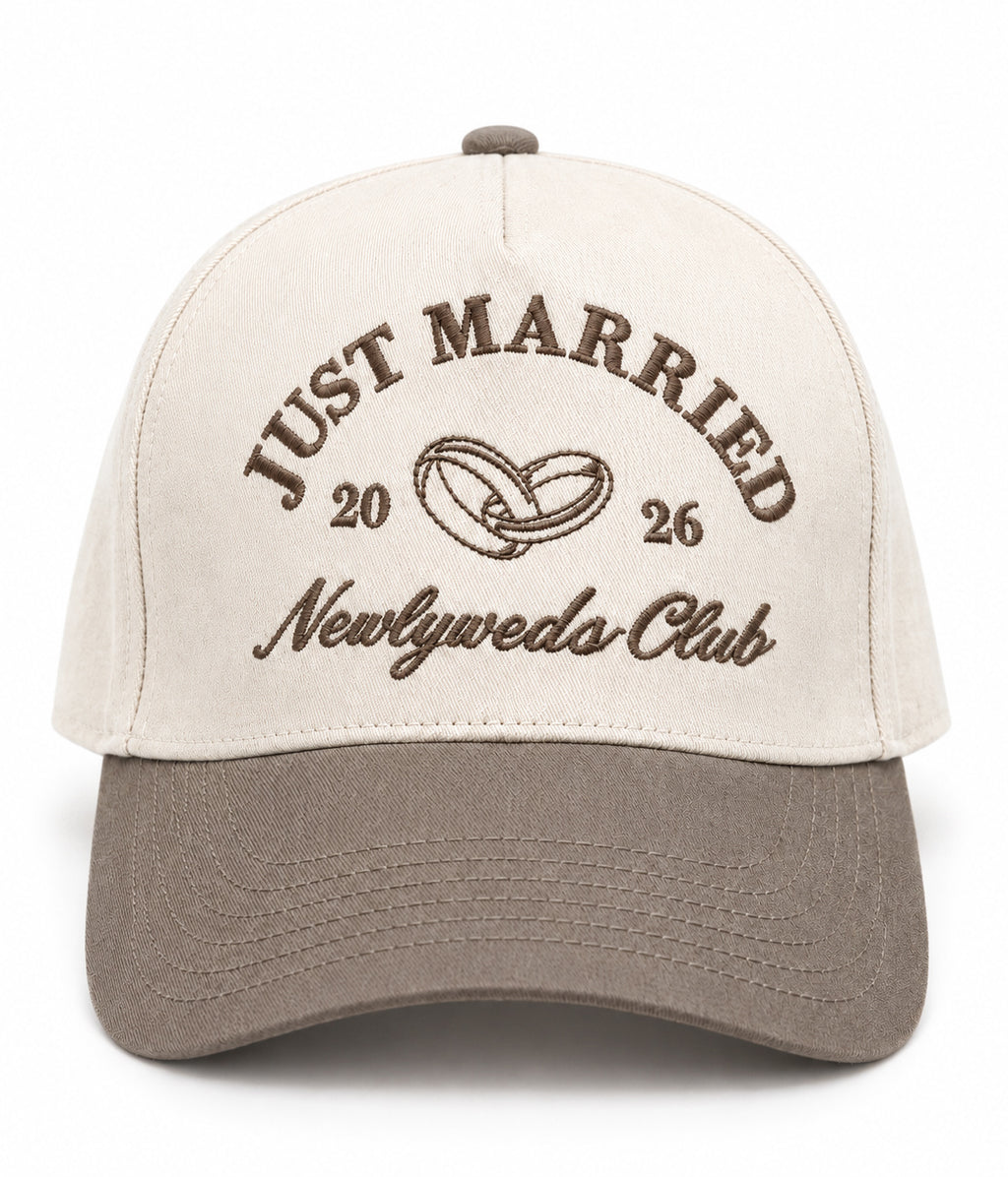 Just Married - Taupe Trucker Hat