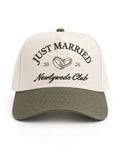 Just Married - Olive Trucker Hat