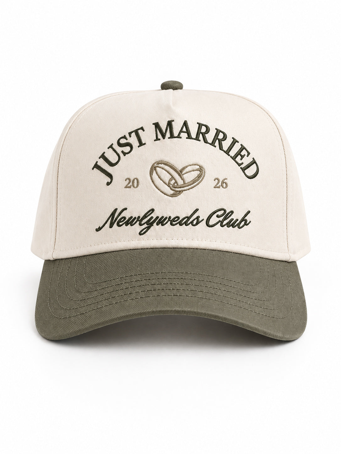 Just Married - Olive Trucker Hat